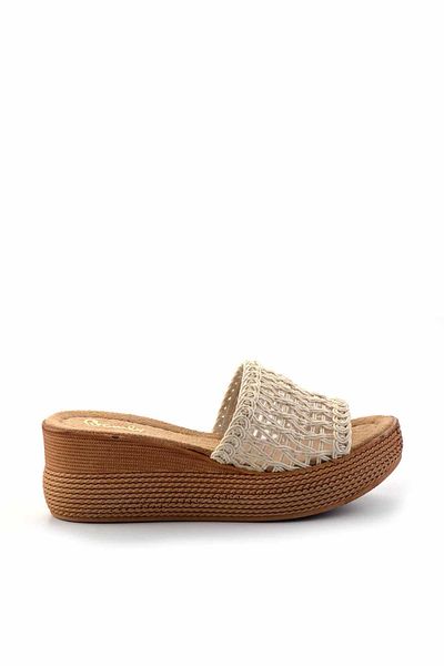 Bambi Beige Women's Slippers K04823004316
