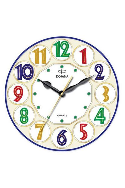 dojana Round Shape Analog Wall Clock Multicolour