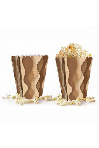 kidspartim Wavy Brown Corn Box 8 Pieces