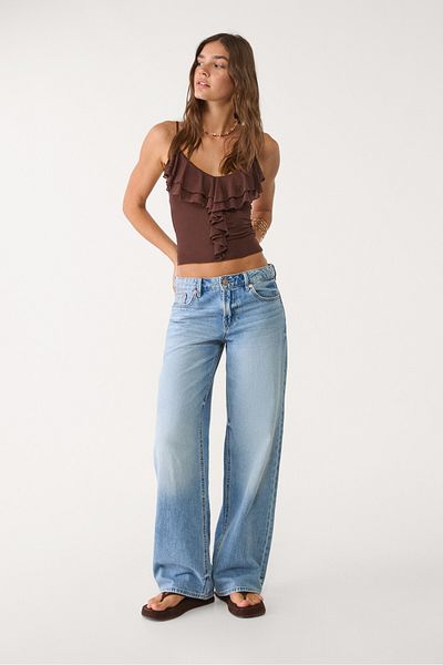Stradivarius D91 Low wide-leg jeans