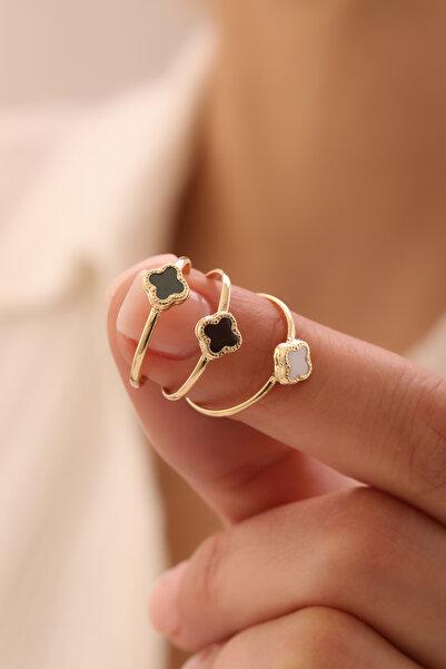 YAVUZ KUYUMCULUK 14 Ayar Altın Yonca Yüzük