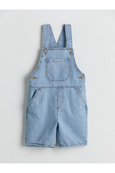 LC Waikiki Indigo Square Collar Boy's Jean Salopet