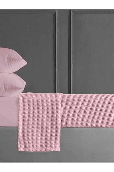 DENİZLİ ÇEYİZ Double Waffle Pattern Honeycomb Pique