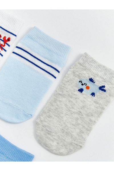 LC Waikiki New Season Baby Boy Booties Socks 5 Pack - S5Ej33Z1