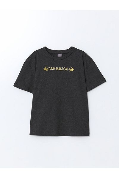 LC Waikiki New Season Crew Neck Girls' T-Shirt - S5Fb07Z4