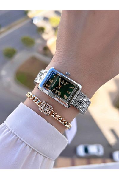 U.S. Polo Assn. U.S.Polo Assn Steel Cord 3 Atm Water Resistant Women Wristwatch+Bracelet Gift Uspa.2105.03