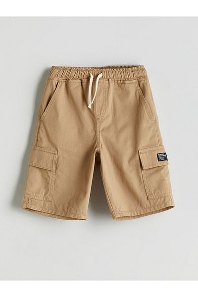LC Waikiki New Season Elastic Waist Boys Cargo Sort - S5Bn71Z4