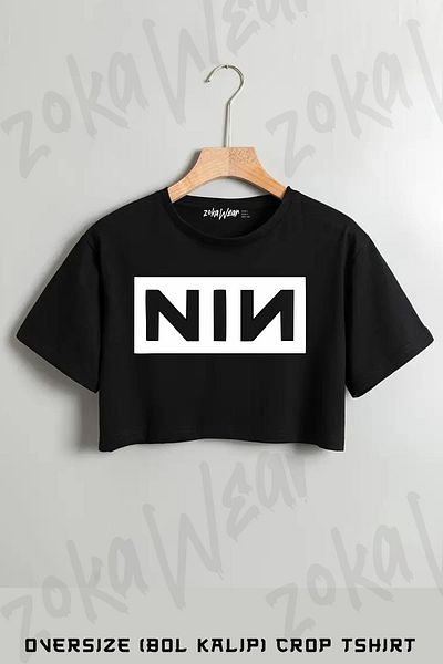 ZOKAWEAR Nine Inch Printed Oversize Crop T-Shirt