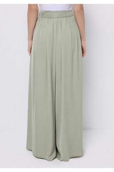 Colin's Regular Fit High Waist Wide Leg Women's Green Trousers