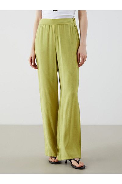 LC Waikiki Lcwaikiki Classic Elastic Waist Wide Leg Women's Trousers