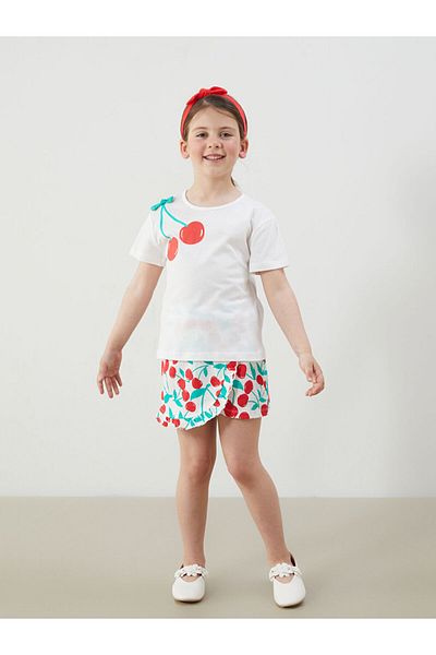 LC Waikiki New Season Baby Girl T-Shirt Sort Sheet Bandi 3-Piece Set - S5Fa11Z1