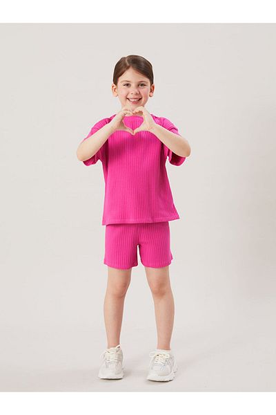 LC Waikiki Σετ πιτζάμες για κορίτσια με λαιμόκοψη New Season - S5OR51Z4