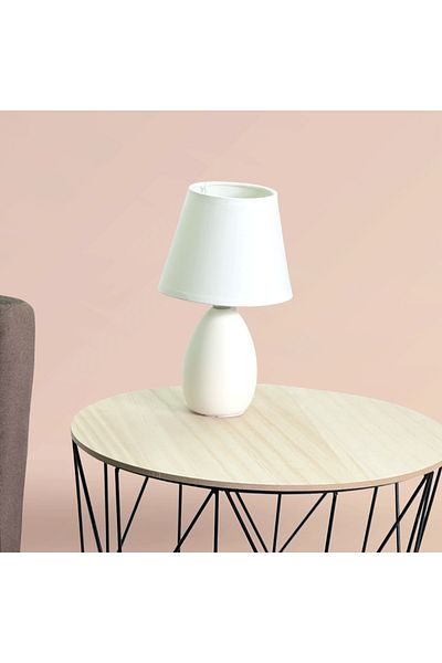 decoralisa Veioza ceramica alba Qenny 14x14x24 cm