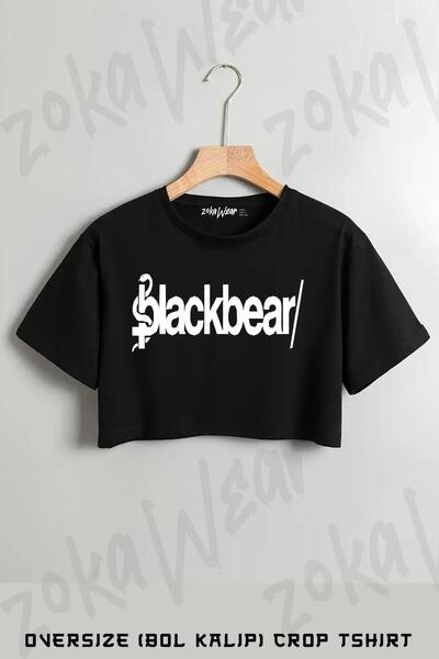 ZOKAWEAR Μπλουζάκι με τυπωμένο λογότυπο Blackbear Oversize Crop