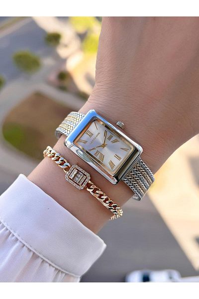 U.S. Polo Assn. U.S.Polo Assn Steel Cord 3 Atm Water Resistant Women Wrist Watch+Bracelet Gift Uspa.2105.05