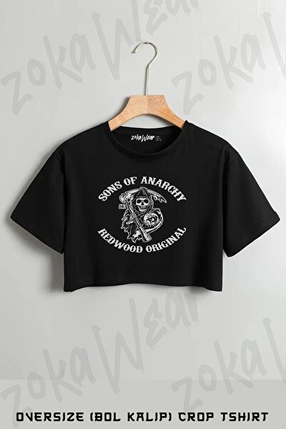 ZOKAWEAR Μπλουζάκι Redwood Sons Of Anarchy με στάμπα Oversize Crop