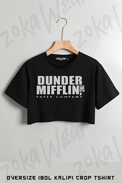 ZOKAWEAR Tricou oversize cu imprimeu Dunder Mifflin The Office