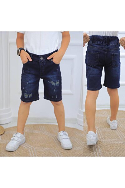 ward jeans Erkek çocuk lzerli pençli kot jean şort