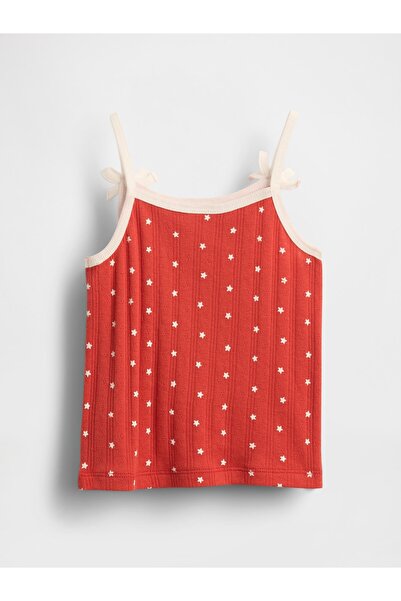 GAP Kız Bebek Kırmızı Pointelle Askılı Atlet