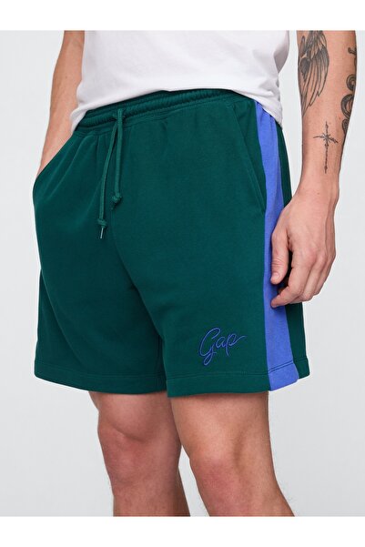 GAP Erkek Koyu Yeşil VintageSoft Sweat Şort
