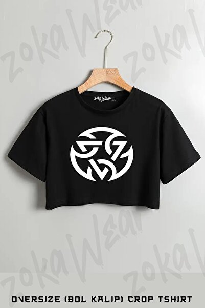 ZOKAWEAR تي شيرت مطبوع كبير الحجم من مورتال كومبات لين كوي