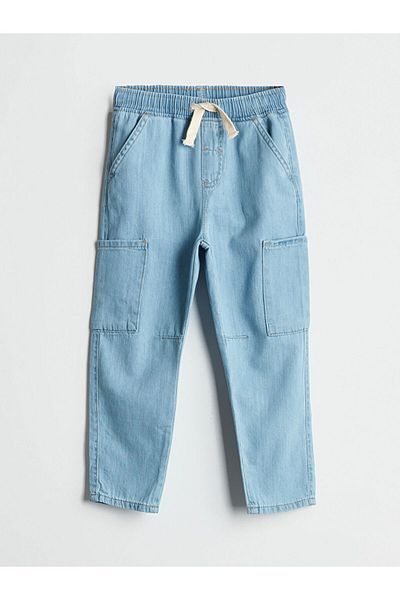 LC Waikiki Indigo Waist Elasticated Boy's Jogger Jean Trousers