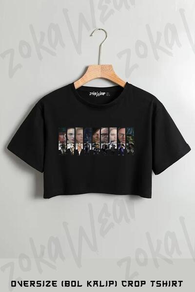 ZOKAWEAR Death Stranding εμπριμέ υπερμεγέθη Crop T-Shirt