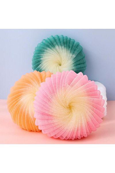 elfnur Colorful Bath Loofah Set Bath Scrub Loofah / P Loofah Dowry Loofah Set - 2 Pieces