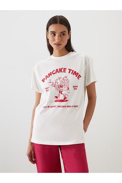LC Waikiki New Season Crew Neck Printed Women's T-Shirt - S5Nq52Z8