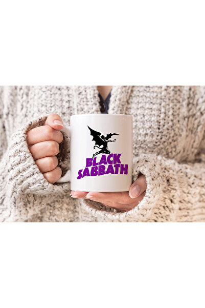 MODA كوب بورسلين هدية مطبوع عليه فرقة موسيقى بلاك ساثاب