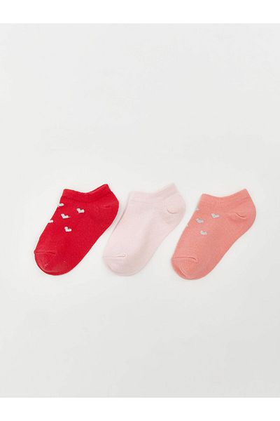 LC Waikiki New Season Printed Baby Girl Booties Socks 3-Piece - S5K154Z1
