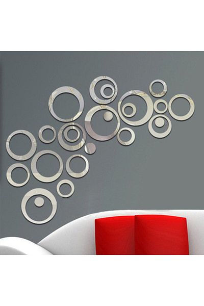 OEM Set de oglinzi cu design modern, oglinzi decorative acrilice, 24 piese/set