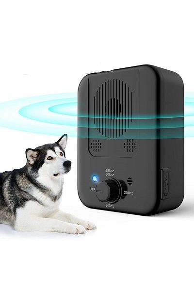 OEM Stație anti-lătrat wireless Vigomed, cu ultrasunete, 3 niveluri de frecvență, rezistentă la apă