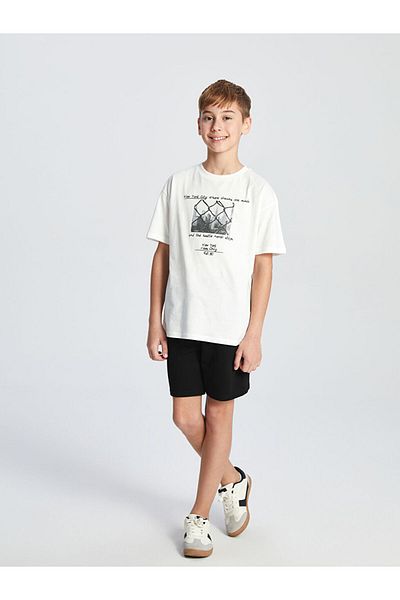 LC Waikiki Blue Boy's Shorts with Elastic Waist