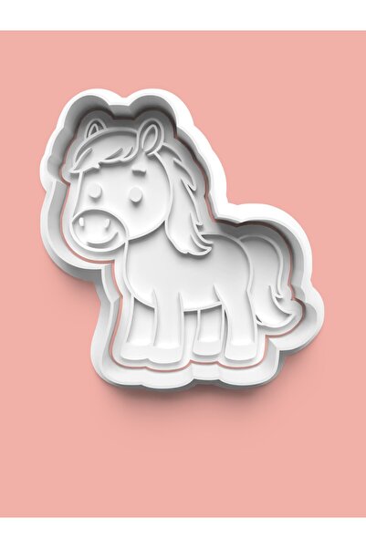 AKTASTORE قالب كوكيز على شكل حصان وقالب عجينة السكر 0540-5