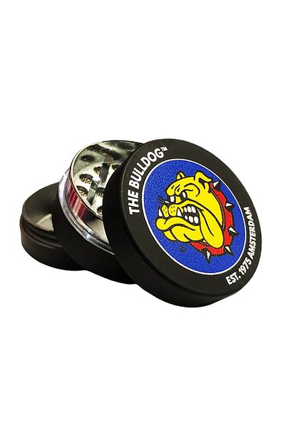 Bulldogg Grinder The Bulldog Original Amsterdam cu Holograma metal negru 3 Parti Ø40mm
