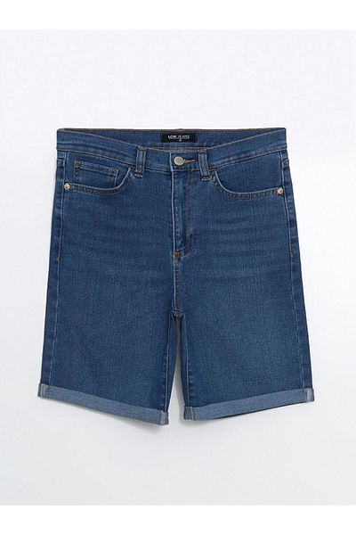 LC Waikiki Νέα σεζόν Bermuda Fit Γυναικείο Jean Sort - S5JF46Z8