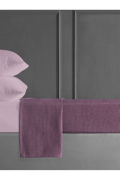 DENİZLİ ÇEYİZ Double Waffle Pattern Honeycomb Pique