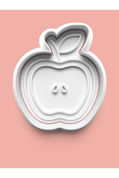 AKTASTORE قالب بسكويت على شكل تفاحة وقالب عجينة السكر