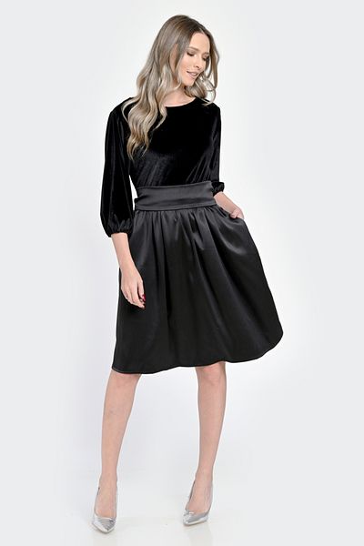 Eranthe Women's Medium Dress, Occasion, Black V300