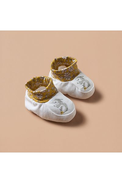 Juniors Bunny Print Booties