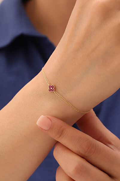 YAVUZ KUYUMCULUK 14 Ayar Altın Çiçek Bileklik