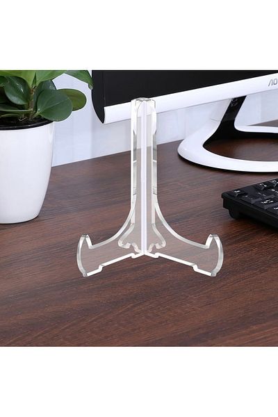 Yenigeldi Large Acrylic Plate Frame Pillar Foot Stand