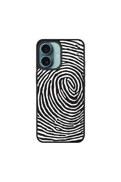 Stylizedd For iPhone 16 Case [Compatible with MagSafe] Slim Magnetic Cover- FingerPrints