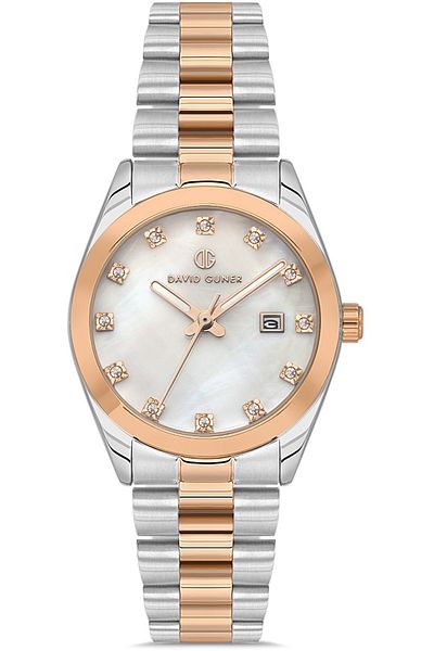 DAVID GUNER David Güner Women's Watch Dg-8500La-E1 32 mm Metal-Rose