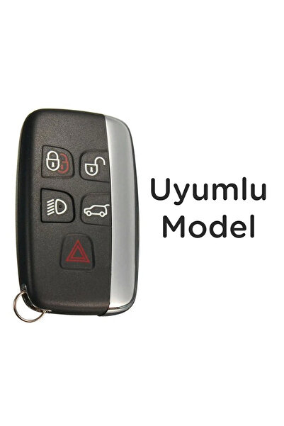 Mavi Keys Range Rover Land Rover Smart 2012 și mai târziu Husă de protecție pentru chei din silicon cu 5 butoane Culoare gri