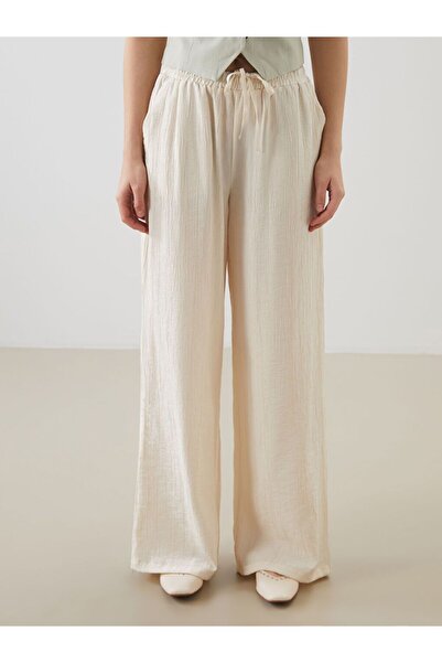 LC Waikiki Xside Wide Leg Women's Pants with Elastic Waist