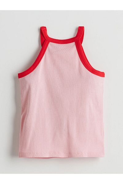 LC Waikiki Halter Neck Embroidered Girl's Undershirt
