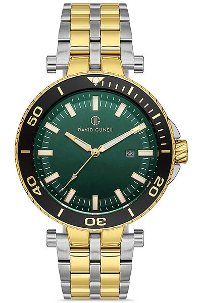 DAVID GUNER David Güner Men's Watch Dg-8393Ga-D10 43 mm Metal-Gold
