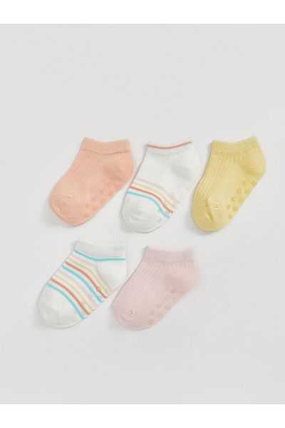 LC Waikiki New Season Basic Baby Girl Booties Socks 5-Piece - S5Hh93Z1